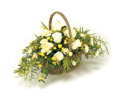Basket   Yellow and White