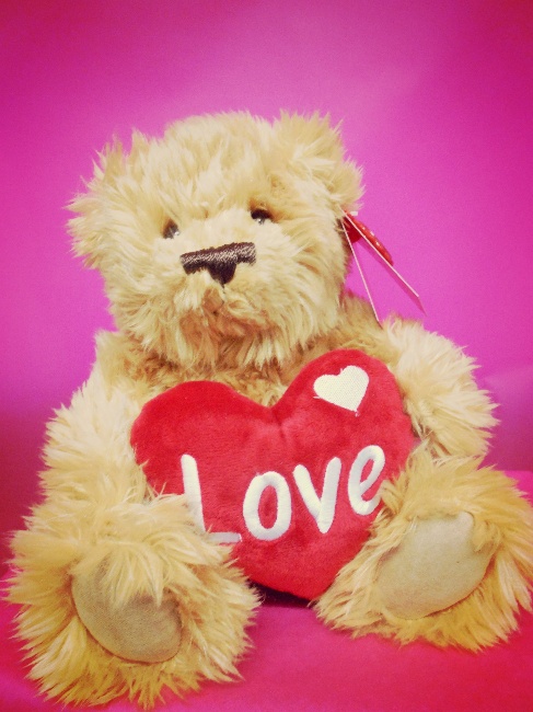 heart with teddy
